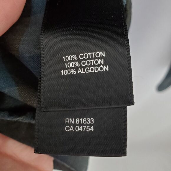 KENNETH COLE button down shirt‎ buffalo check cotton S - Picture 5 of 7